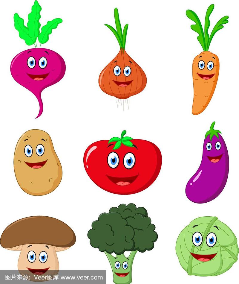 农村可爱的蔬菜图片卡通