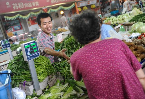 农村小伙在城里卖蔬菜视频的相关图片