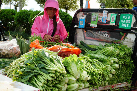 农村摆地摊卖蔬菜视频教程的相关图片