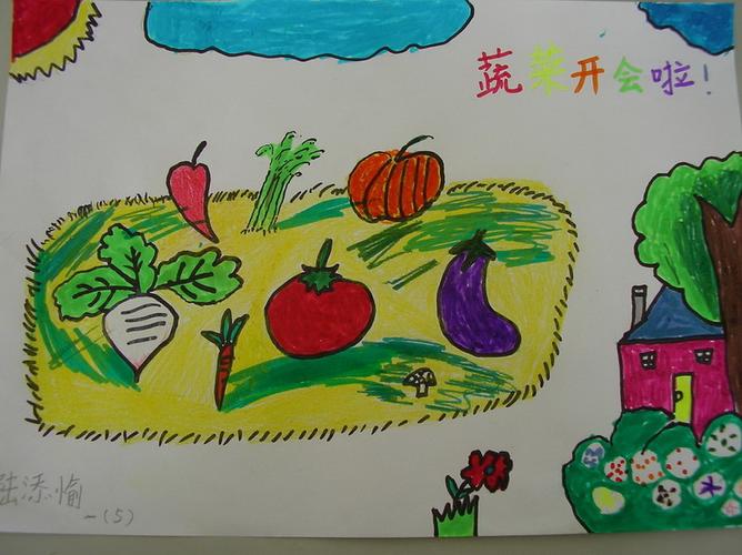 农村田园蔬菜画的相关图片